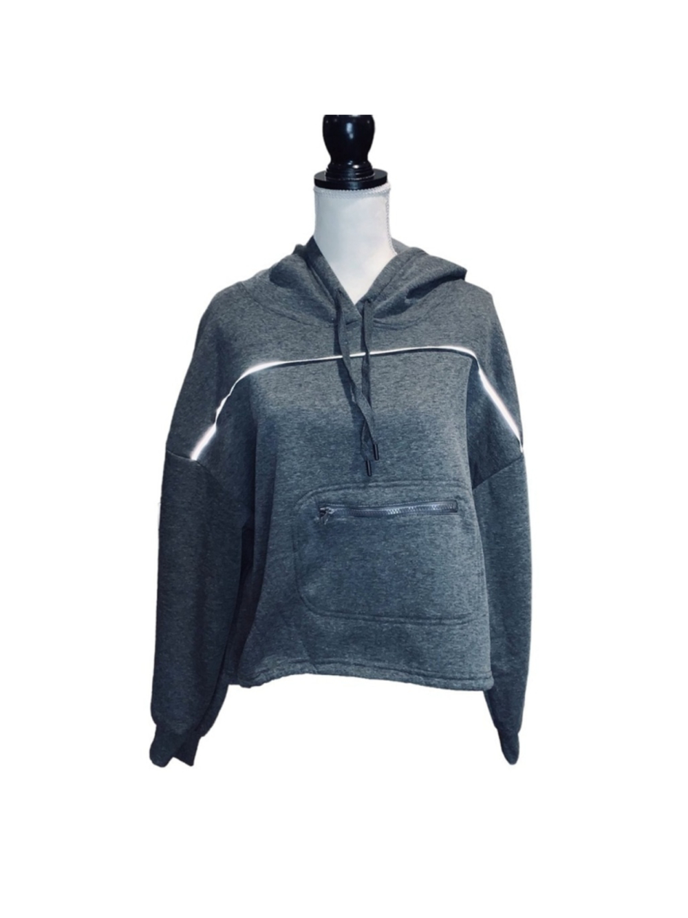 Womens Hind fleece hoodie black size xl